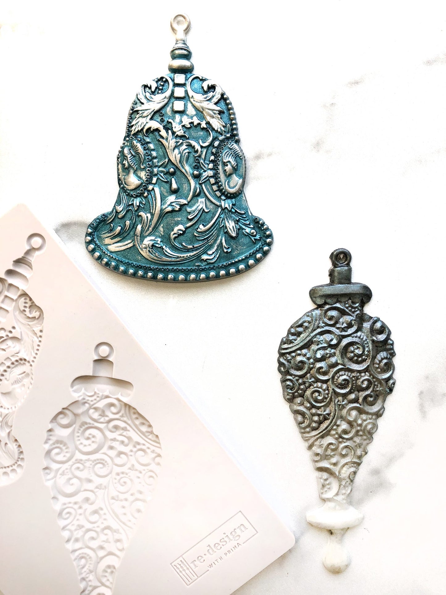 Silver Bells by ReDesign With Prima Decor Mould-  Same Day Shipping