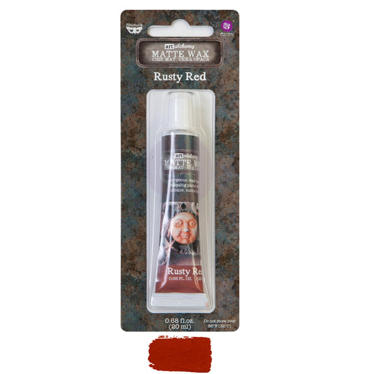 Rusty Red Art Alchemy Matte Wax - Same Day Shipping - Mixed Media Wax - Furniture Wax - Gilding Wax