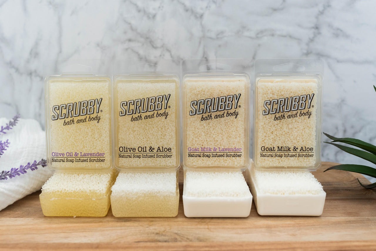 Scrubby Soap - Bath and Body - Same Day Shipping - Goat Milk Soap - Aloe Soap - Lavender Soap - Olive Oil Soap