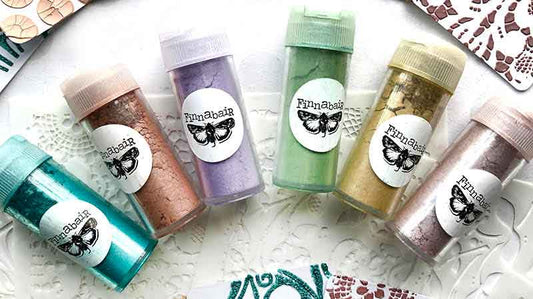 Oriental Mica Powder Set - Same Day Shipping - Finnabair Art Ingredients - Prima Marketing - set of 6 jars