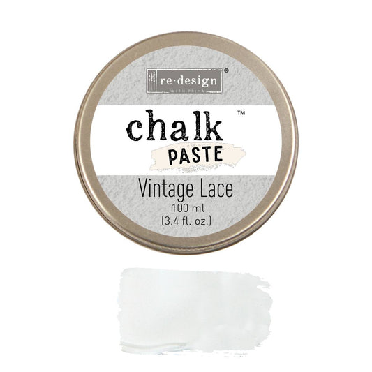 Vintage Lace Chalk Paste - Redesign by Prima - Same Day Shipping - Stencil Paste - Paint for Raised Stencils - Furniture Paint Paste
