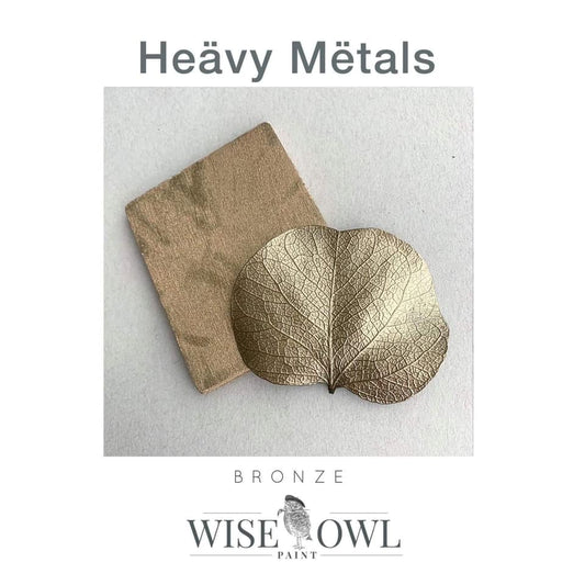Wise Owl Heavy Metals Metallic Gilding Paint - Same Day Shipping - Metallic Paint for Furniture and Cabinets - 4 oz - belleandbeau850