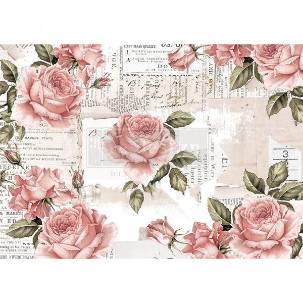 Floral Sweetness Decoupage Rice Paper  11.5"x16.25" - Same Day Shipping - Redesign with Prima - Furniture Decoupage - Decor Decoupage - belleandbeau850