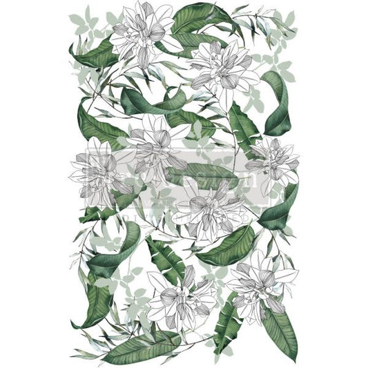 Peaceful Garden transfer by Redesign with Prima 24"x35" - Same Day Shipping - Rub on Transfers - Decor Transfer - Furniture Transfer - belleandbeau850