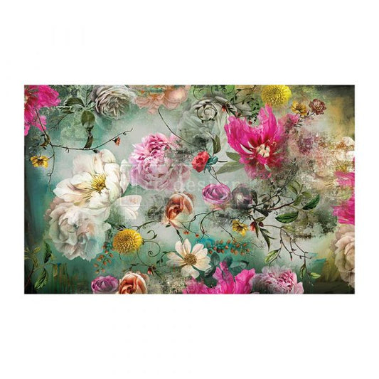 Adelina Decoupage tissue paper 1 sheet Redesign by Prima - Same Day Shipping - Furniture Decoupage - Decor Decoupage - Mulberry Paper
