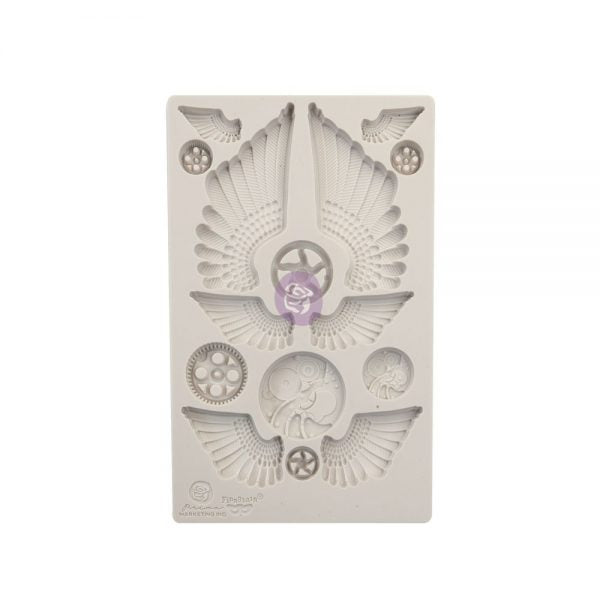 Cog and Wings by Finnabair Decor Mould - Same Day Shipping - Redesign Prima - Resin Mould - Candy Mould - Steampunk Decor - Furniture Mould - belleandbeau850