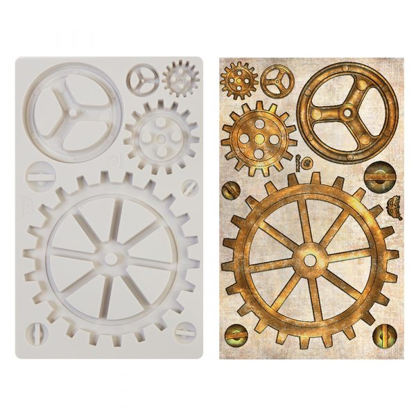 Large Gears by Finnabair Decor Mould - Same Day Shipping - Redesign Prima - Resin Mould - Candy Mould - Steampunk Decor - Furniture Mould - belleandbeau850