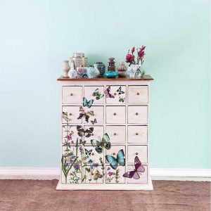 Butterfly Oasis Transfer by Redesign with Prima 24"x35" - Same Day Shipping - Rub on Transfers - Decor Transfer - Furniture Transfer