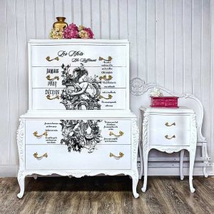Youth Fountain transfer by Redesign with Prima 24"x35" - Same Day Shipping - Rub on Transfers - Decor Transfer - Furniture Transfer - belleandbeau850