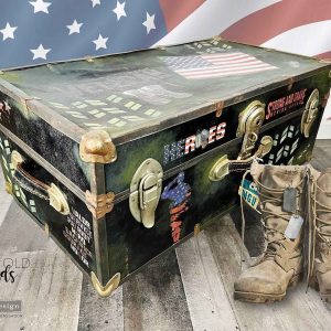 Veteran mid size transfer by Redesign with Prima 8.5 "x 11" - Same Day Shipping - Rub On transfers - Decor transfers - furniture transfers