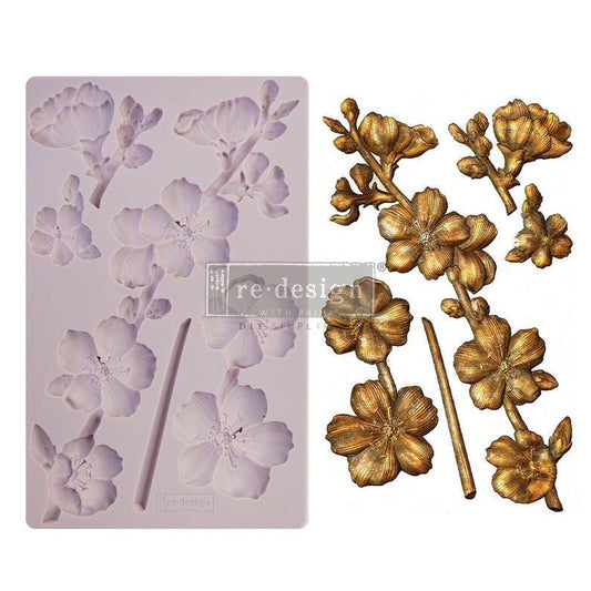 Botanical Blossoms by ReDesign With Prima Decor Mould - Same Day Shipping - Silicone Mold - Resin Mold - Candy Mold - Furniture Mould - belleandbeau850