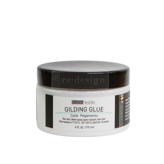 Gilding Glue for use with Gold Leaf - Redesign with Prima - Same Day Shipping - Kacha Gold Leaf - Clear when Dry - Water Based Glue