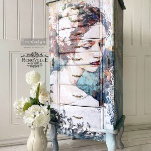 NEW! Peaceful Ponder A-1 Decoupage Paper - Same Day Shipping - Redesign with Prima 23.4"x33.1" - Rice Paper - Furniture Decoupage - Decor - belleandbeau850