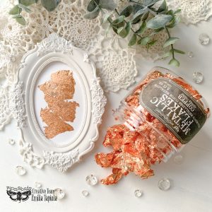 Metallic Copper Foil Flakes by Finnabair - Same Day Shipping - Gilding Flakes - Copper Flake - Mixed Media projects - Redesign with Prima - belleandbeau850