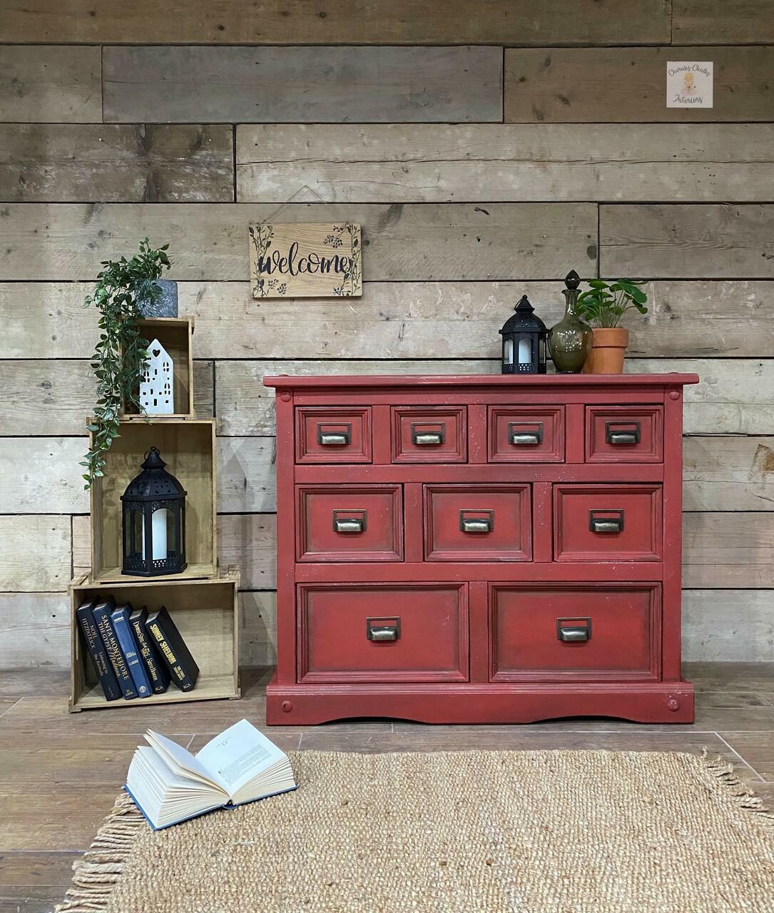 Barn Red Dixie Belle Chalk Mineral Paint - Same Day Shipping - No VOC - Chalk Paint for Furniture and Cabinets - Water Based Paint - Best Chalk Paint - belleandbeau850