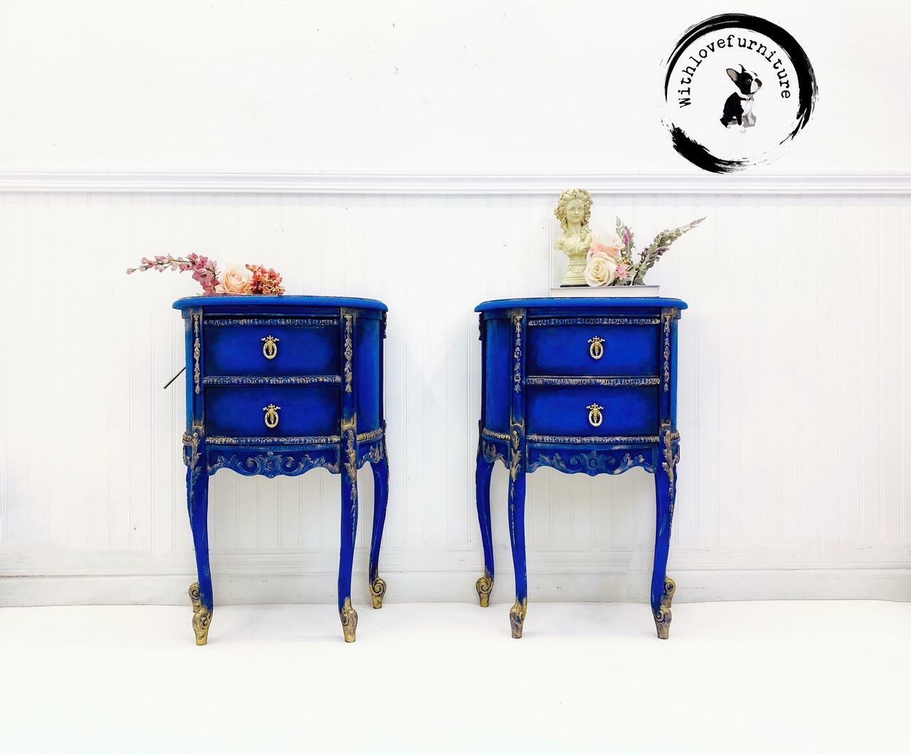 Cobalt Dixie Belle Chalk Mineral Paint - Same Day Shipping - No VOC - Chalk Paint for Furniture and Cabinets - Water Based Paint - Best Chalk Paint - belleandbeau850