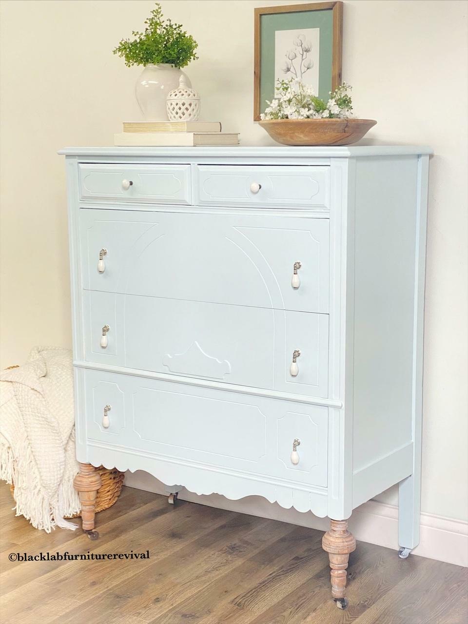 Haint Blue Dixie Belle Chalk Mineral Paint - Same Day Shipping - No VOC - Chalk Paint for Furniture and Cabinets - Water Based Paint - belleandbeau850