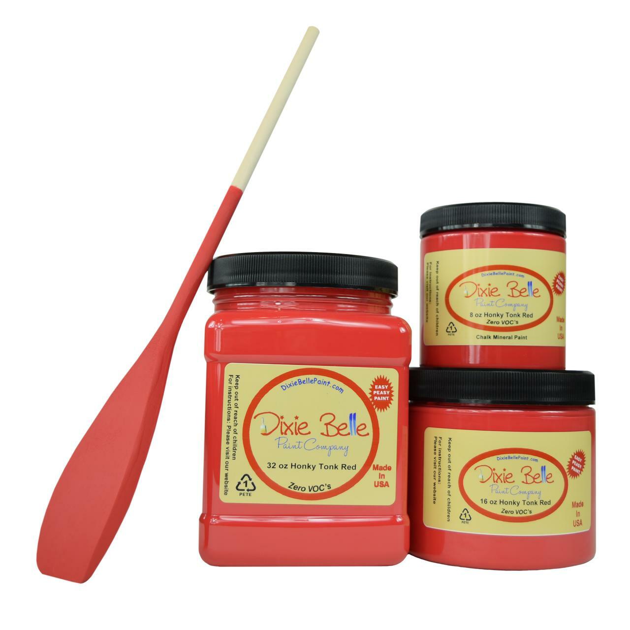 Honky Tonk Red Dixie Belle Chalk Mineral Paint - Same Day Shipping - No VOC - Chalk Paint for Furniture and Cabinets - Water Based Paint - belleandbeau850