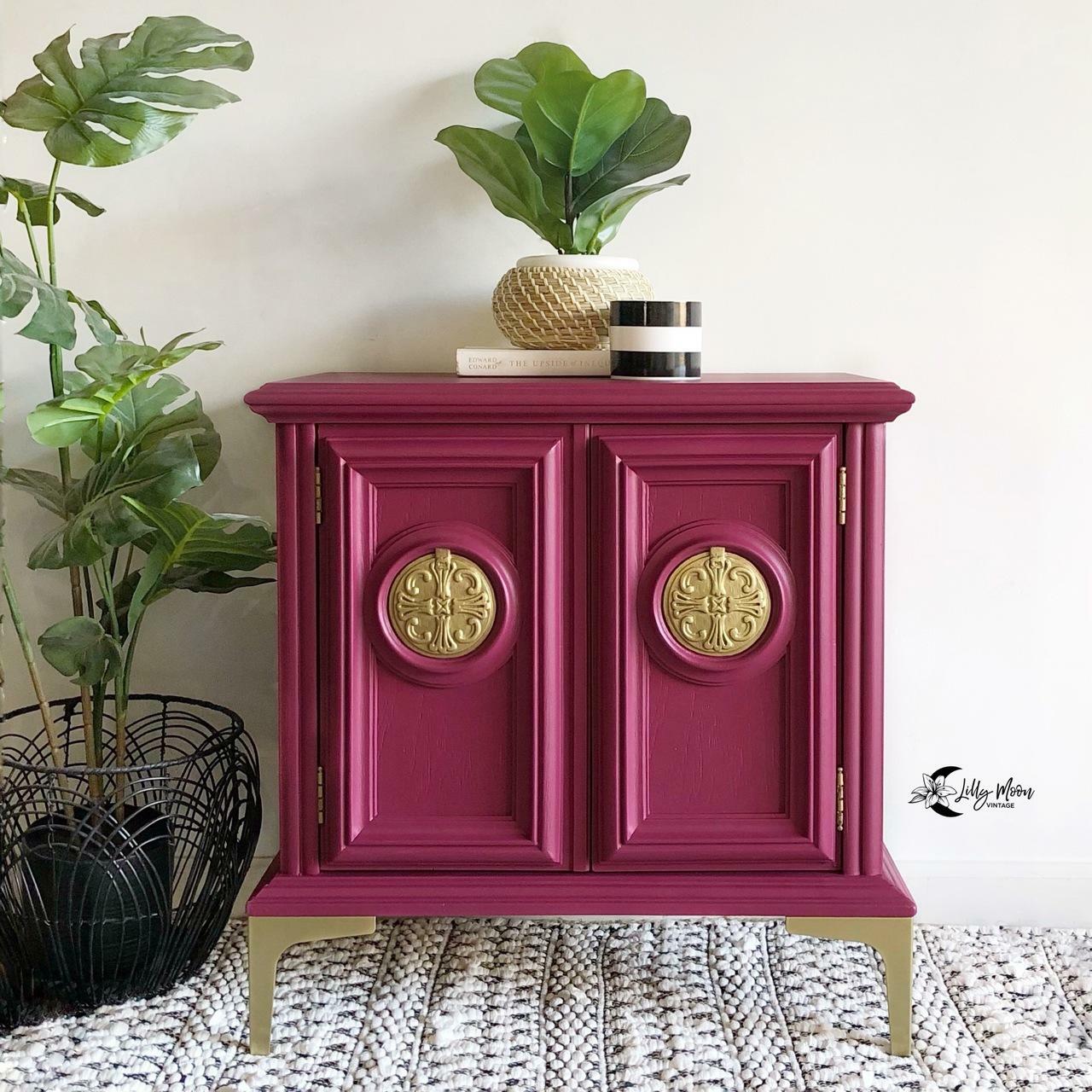 Plum Crazy Dixie Belle Chalk Mineral Paint - Same Day Shipping - No VOC - Chalk Paint for Furniture and Cabinets - Water Based Paint - belleandbeau850