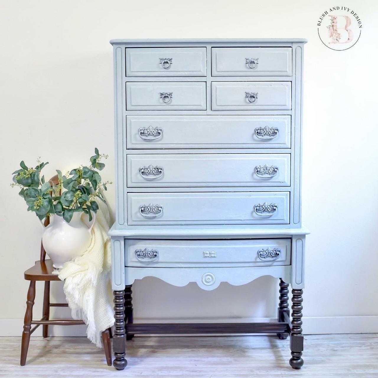 Savannah Mist Dixie Belle Chalk Mineral Paint - Same Day Shipping - No VOC - Chalk Paint for Furniture and Cabinets - Water Based Paint - belleandbeau850