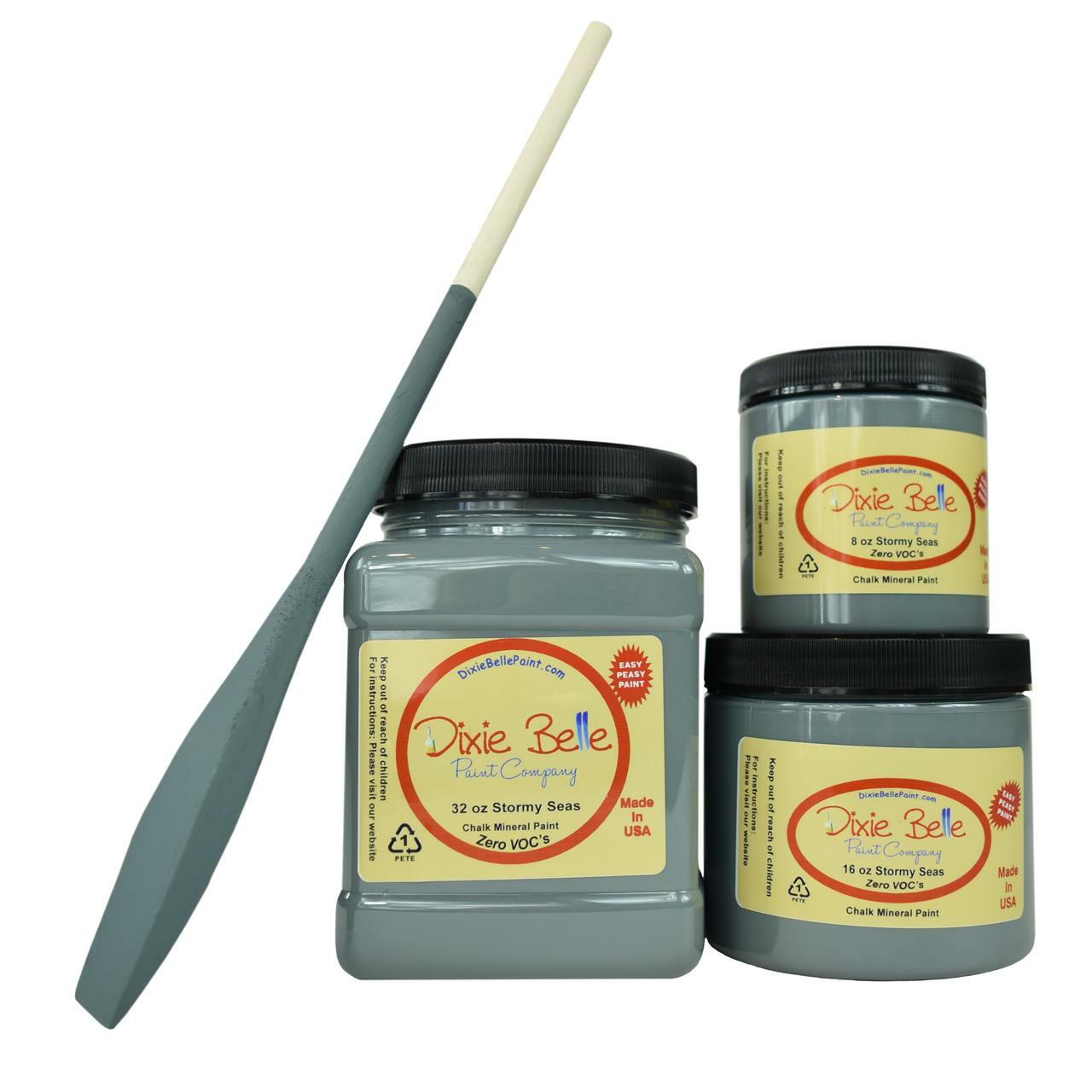 Stormy Seas Dixie Belle Chalk Mineral Paint - Same Day Shipping - No VOC - Chalk Paint for Furniture and Cabinets - Water Based Paint - belleandbeau850
