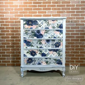 Fancy Essence Decoupage Paper - Same Day Shipping - Redesign with Prima - 1 sheet - Furniture Decoupage Paper - Mulberry Paper