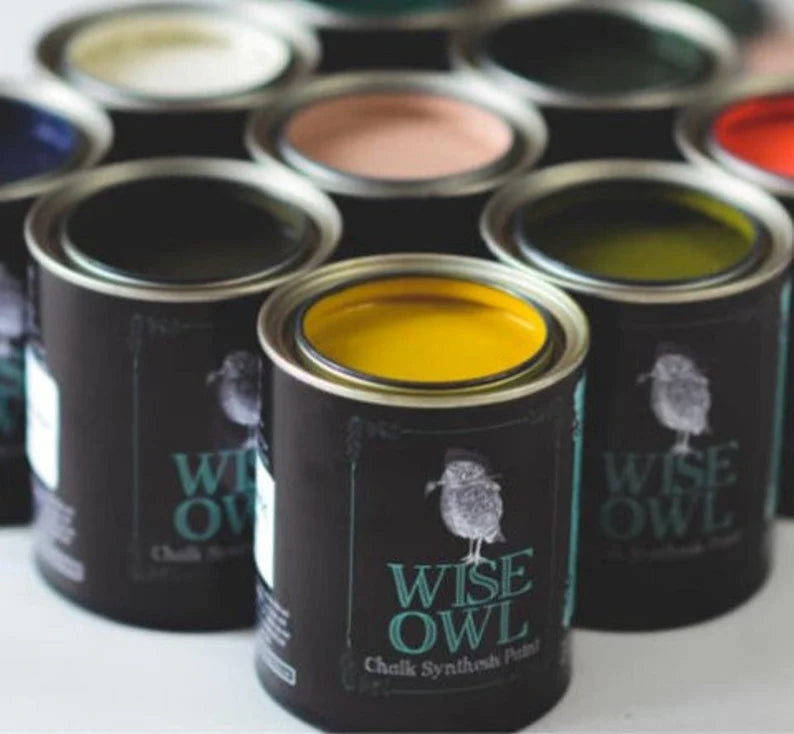 Wise Owl Chalk Synthesis Paint 16 oz Pint - Same Day Shipping - Chalk Paint for Furniture and Cabinets - belleandbeau850