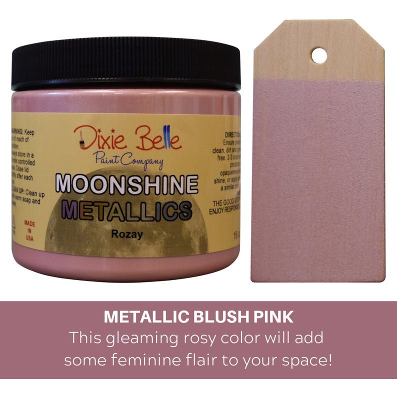 Dixie Belle Moonshine Metallic Paints - Same Day Shipping - belleandbeau850