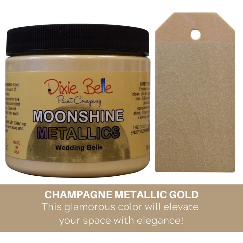 Dixie Belle Moonshine Metallic Paints - Same Day Shipping - belleandbeau850