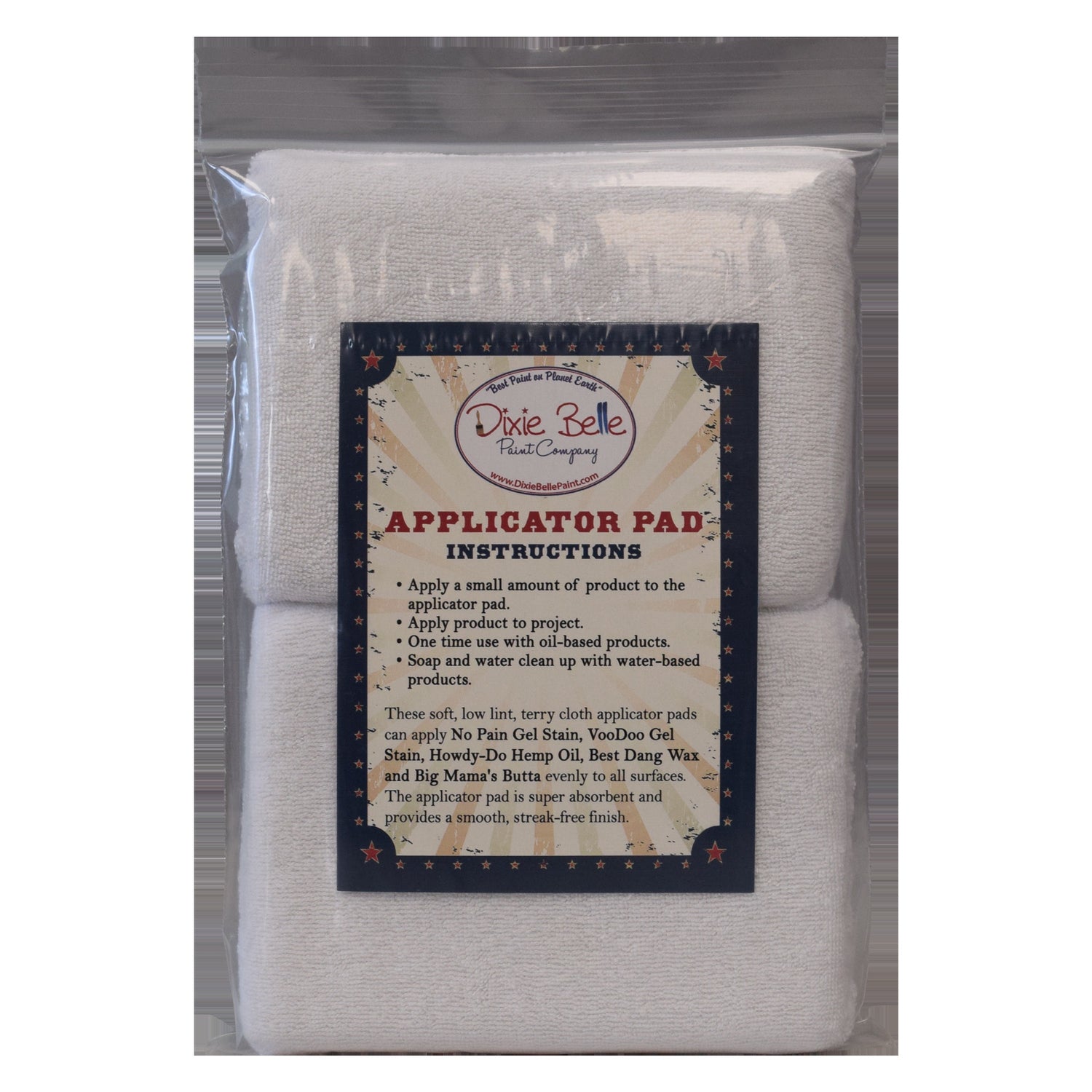 Terry Cloth Applicator Pads | Set of Two | Dixie Belle Paint - SAME DAY SHIPPING! - belleandbeau850