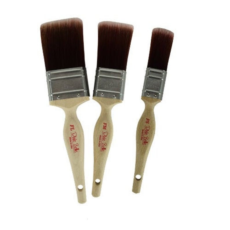 Dixie Belle Flat Synthetic Brushes - Same Day Shipping - High Quality Synthetic Brush for Chalk Paint - Wax Brush - belleandbeau850