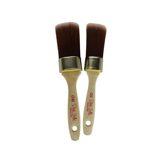 Dixie Belle Oval Synthetic Paint Brushes - Same Day Shipping - Brushes for Chalk Paint - Small Oval - Medium Oval - Best Synthetic Brush - belleandbeau850