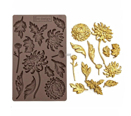 Botanist Floral by ReDesign With Prima Decor Mould - Same Day Shipping - Silicone Mold - Candy Mold - Furniture Mould - Resin Mold - Floral - belleandbeau850
