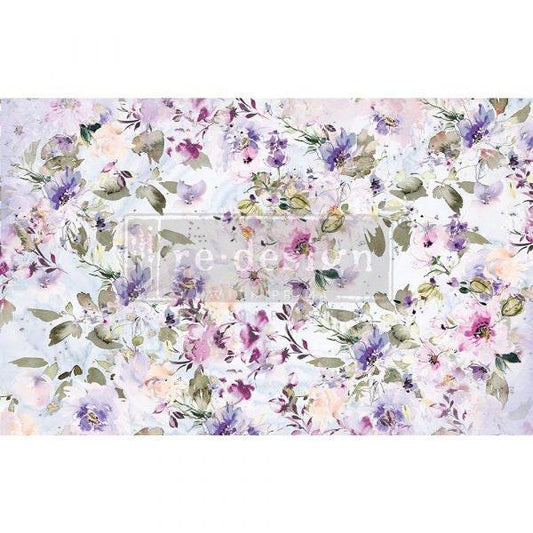 Amethyst Dance Decoupage tissue paper - one sheet - Redesign by Prima - Same Day Shipping - Mulberry Paper - Furniture Decoupage paper - belleandbeau850