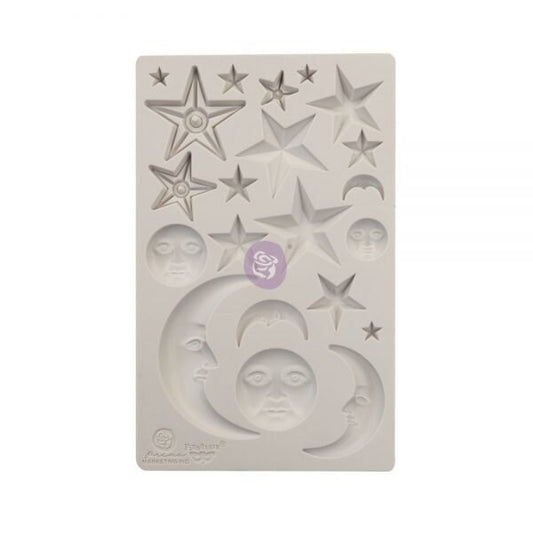 Stars and Moons ReDesign With Prima Decor Mould - Same Day Shipping - Silicone Molds - Molds for Resin - Candy Mold - Clay Molds - belleandbeau850