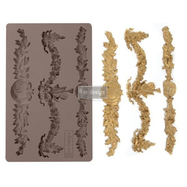 Glorious Garland ReDesign With Prima Decor Mould - Same Day Shipping - Furniture Mould - Candy Mold - Silicone Mold - Moulds for Resin - belleandbeau850