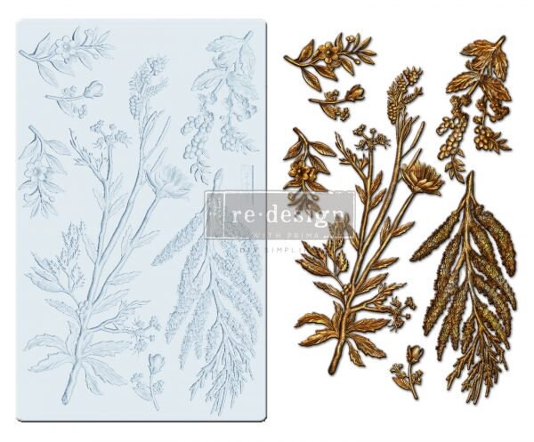 Herbology ReDesign With Prima Decor Mould - Same Day Shipping - Furniture Mould - Molds for Resin - Candy Mold - Silicone Mold - Clay Molds - belleandbeau850