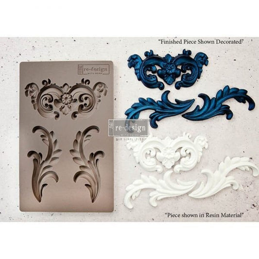 Everleigh Flourish by ReDesign With Prima Decor Mould - Same Day Shipping - Furniture Mould - Candy Mold - Mold for Resin - Clay Mold - belleandbeau850