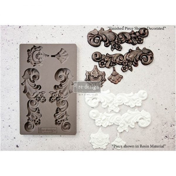 Groeneville Crest ReDesign With Prima Decor Mould - Same Day Shipping - Silicone Mold - Molds for Candy - Resin Molds - Furniture Molds - belleandbeau850