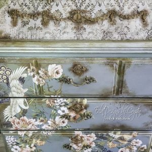 Washed Damask Decoupage Tissue Paper 2 sheet - Redesign Prima - Same Day Shipping - Furniture Decoupage - Decoupage Paper - Mulberry Paper - belleandbeau850