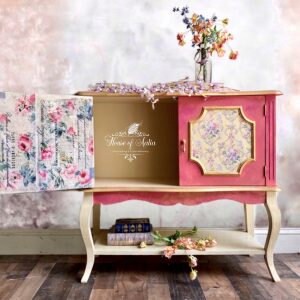 Floral Wallpaper Decoupage tissue paper 2 sheets - Same Day Shipping - Redesign by Prima - Furniture Decoupage - Mulberry Paper - belleandbeau850