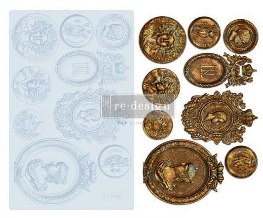 Ancient Findings by ReDesign With Prima Decor Mould - Same Day Shipping - Silicone Mold - Candy Mold - Furniture Mould - Resin Mold - Floral - belleandbeau850