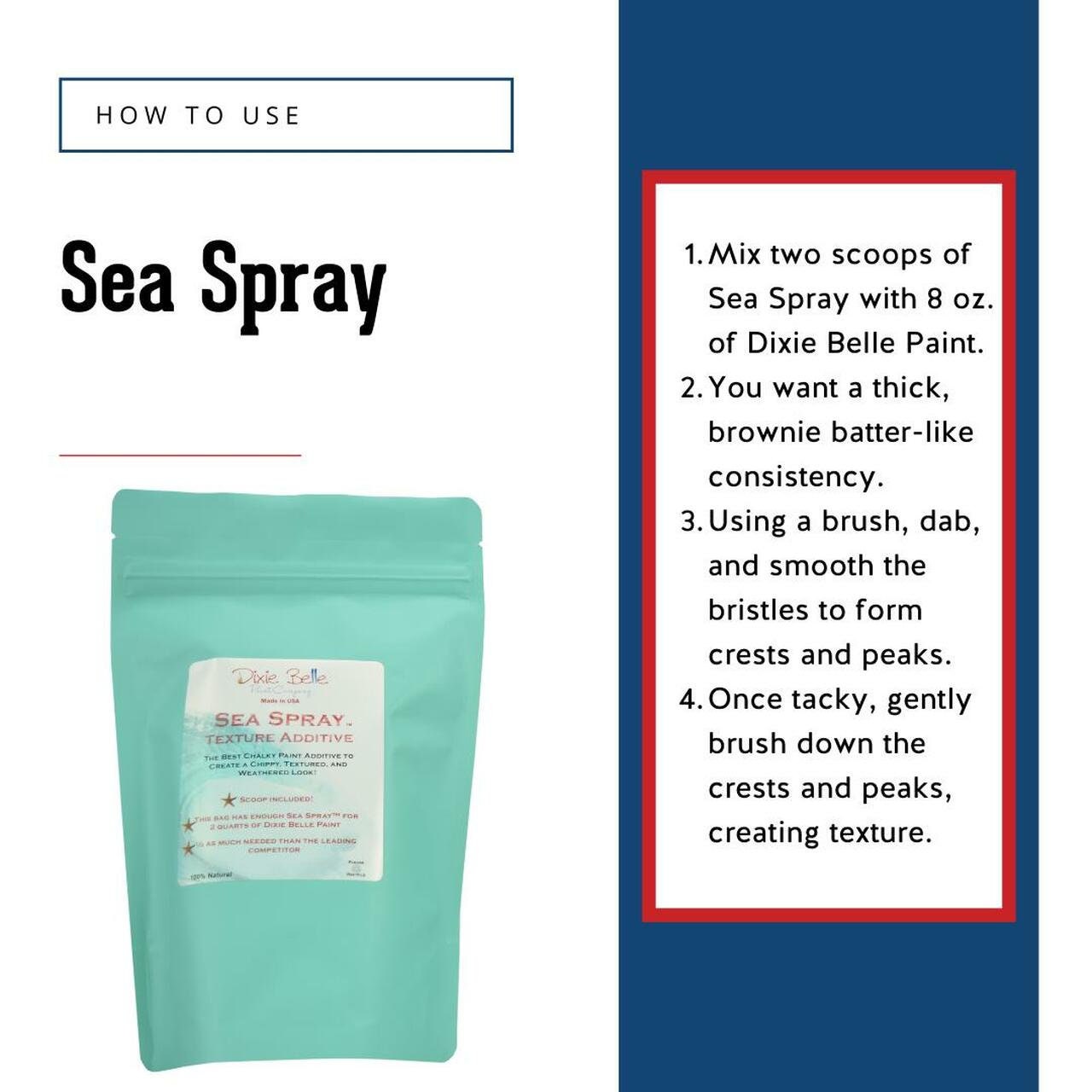 Dixie Belle Sea Spray Texture Additive - Same Day Shipping - Chalk Paint Additive - Texture Additive for Chalk Paint - belleandbeau850