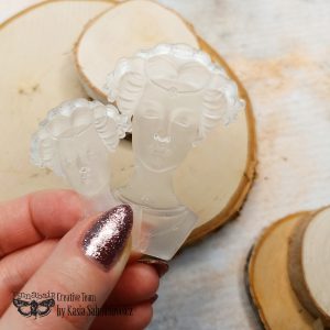 Vintage Portraits by Finnabair Decor Mould - Same Day Shipping - Redesign Prima - Resin Mold - Candy Mould - Clocks - Decor - Mould